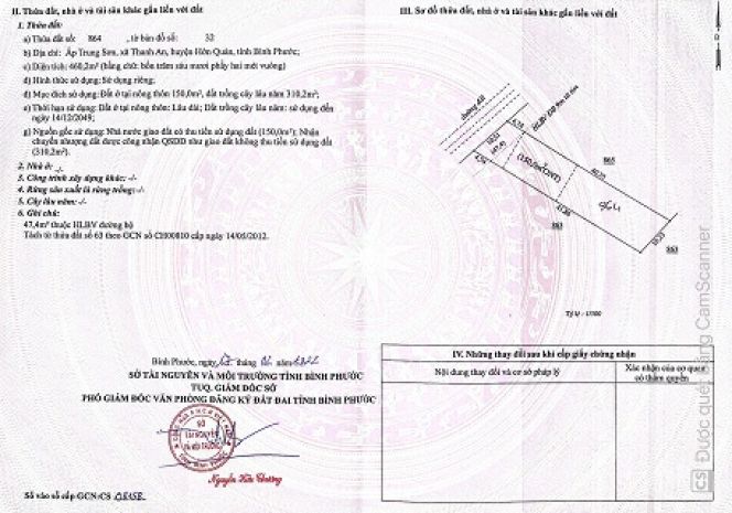 Cần bán đất tại: ấp trung sơn, x thanh an, h hớn quản, bình 6275222