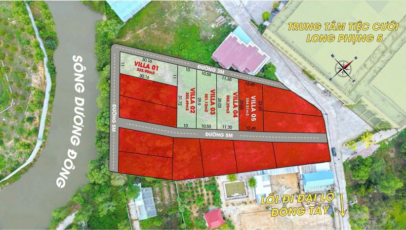 Bán 4 lô đất hai mặt đường ô tô cách trung tâm dương đông 6287523