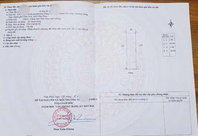 Cần bán gấp 100m2 đất nền dự án tại vĩnh yên center city 6309425