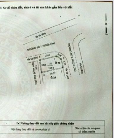 Chính chủ cần bán lô đất góc 2 mặt tiền trung tâm tp thủ 6327663