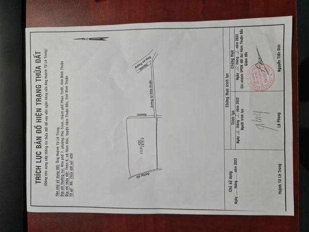 839tr cho 2 mặt tiền với 1875 m2 chợ hợp 5, hàm đức, gần ql 6351361