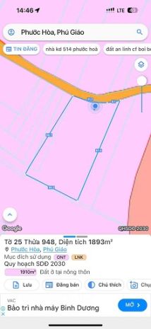 Chính chủ ngộp bank  bán lỗ lô đất đẹp 1.893m²  chỉ 6 tỷ 6 6363519