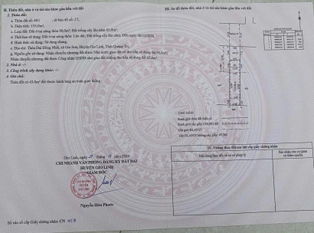 Bán nhanh lô đất đẹp đường đt74, gio sơn, gio linh, quảng 6377927