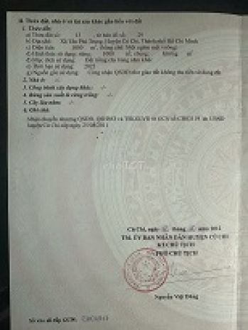 Cần bán 1000m đất củ chi hẻm ô tô phù hợp để đầu tư 6379461