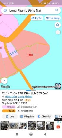 Cần tiền bán gấp lô đất 02 mặt tiền trong đó có mặt tiền 6455684