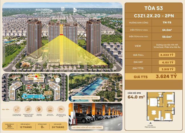 Bán căn hộ southern square tại ocean park 2 - xã long hưng, 6510486