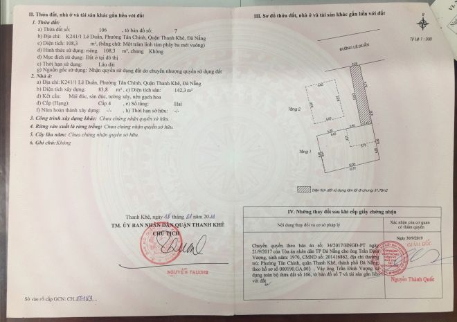 Chính chủ rao bán nhà tại đường lê duẩn, đà nẵng giá 15.5 tỷ 6520906