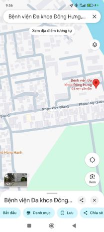 Bán nhà đất mặt phố  gần bv đông hưng  kd đỉnh  3 mặt 6545904