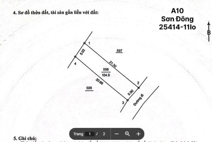 Sát hồ đồng mô 105m2 sổ riêng, đg ô tô tránh, chỉ 2.7 tỷ 6589957