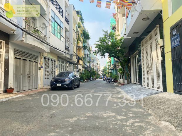 Bình thạnh - hẻm 8m ô tô tránh - 52m2 vuông vức 4 tầng - 6590919