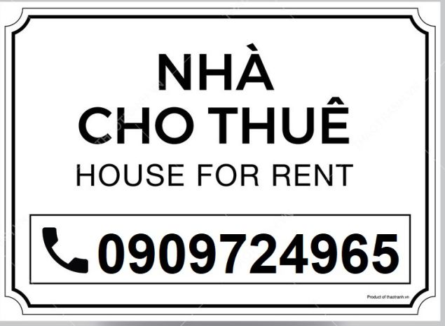 Cho thuê nhà nguyên căn mới xây mặt tiền đường nguyên bình 6591700