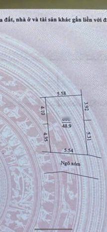 Cc gửi bán 48,9m full thổ cư xã phú nghĩa đường ô tô thông 6591797