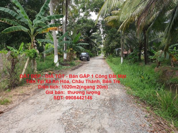 Đất đẹp - giá tốt - bán gấp 1 công đất mặt tiền tại xã an 6593690