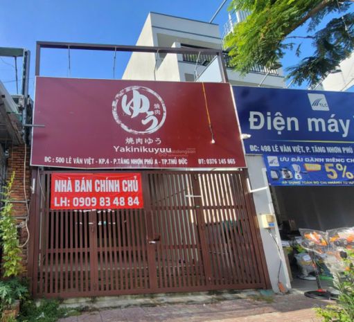 Bán nhà mặt tiền lê văn việt, quận 9  105m² 5x21m, 1 hầm 6594365