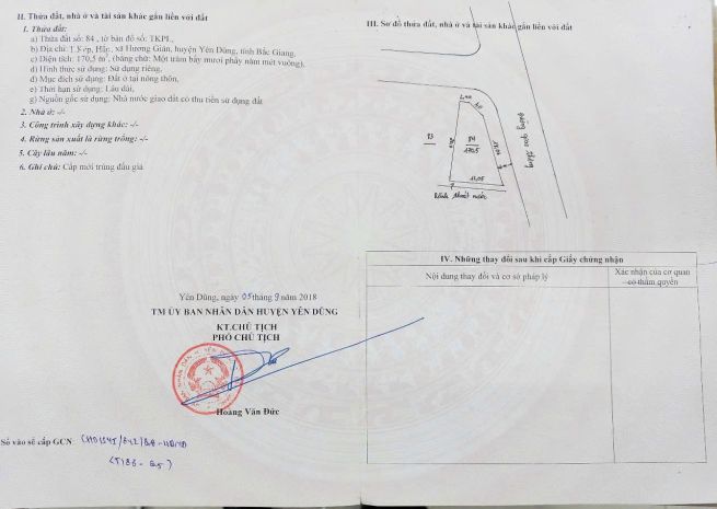 Chính chủ cần bán lô đất tại xã hương gián - huyện yên dũng 6596845