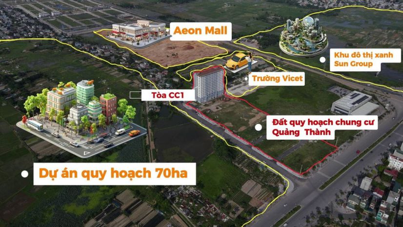 Nhà ở xã hội quảng thành- thành phố thanh hóa- 3 ngủ tài 6597599