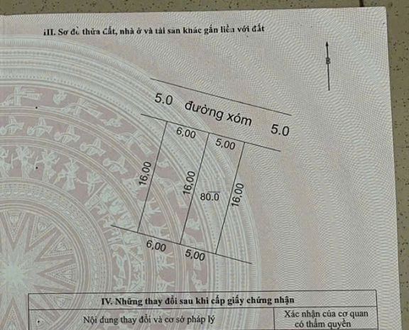 Cc cần bán 80m đất full thổ cư trục chính kinh doanh tại 6597752