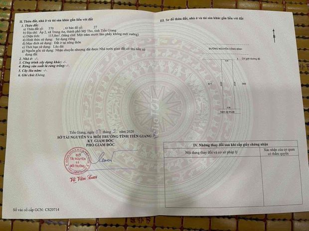 Mặt tiền nguyễn công bình, cặp 2 nền liền kề, ấp 2. trung an 6599762