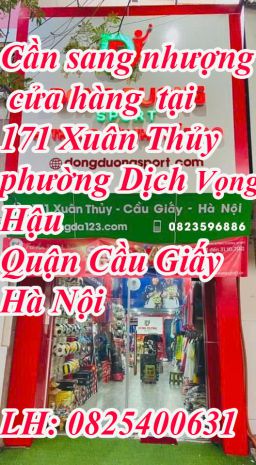 Cần sang nhượng cửa hàng tại 171 xuân thủy phường dịch vọng 6600530