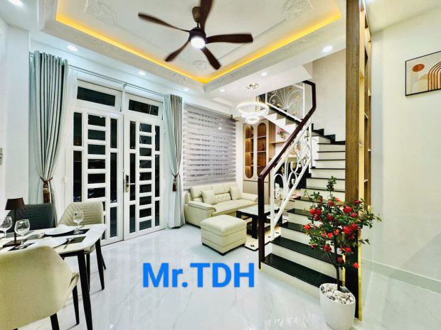 Nhà góc phú nhuận  gió lùa mát lạnh  full nội thất 6608664