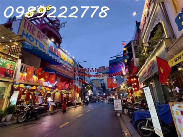 Phạm ngũ lão- phố đi bộ bùi viện - hẻm ôtô kia - 30m ra mặt 6609721