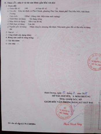 Đất đẹp - giá tốt - bán đất khu tđc phú chánh, p phú tân, 6613469