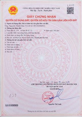 Bán đất nền láng hòa lạc 100m2 giá 2.2 tỷ  gần fpt, sổ đỏ 6617277