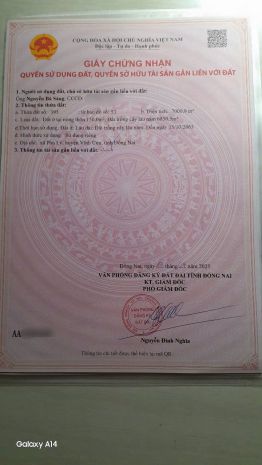 Kẹt tiền cần bán đất phú lý vĩnh cửu có thổ cư 6620601