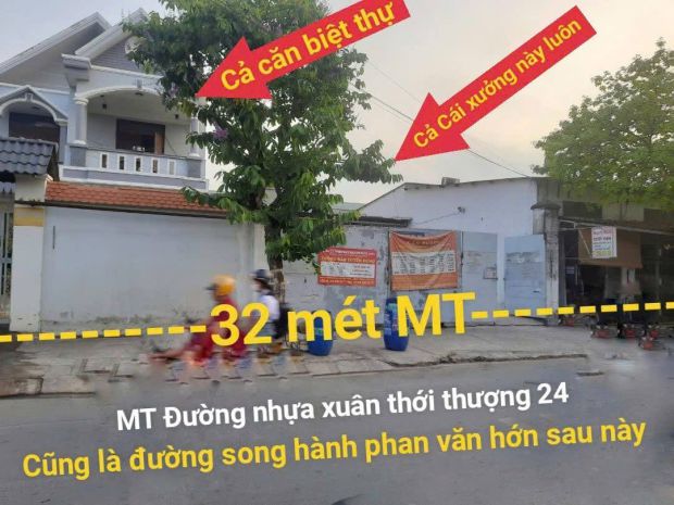 Bán nhà mặt tiền 32x44m giá 50 tỷ đường xuân thới thượng 24 6623225
