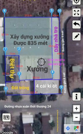 Bán nhà mặt tiền 32x44m giá 50 tỷ đường xuân thới thượng 24 6623227