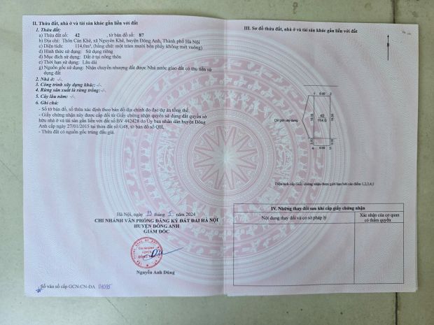 Bán đất liền kề khu đô thị nguyên khê - trung tâm phúc 6624485