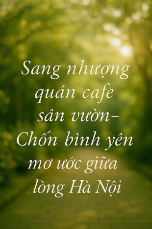 Vì công việc cá nhân hiện tại quá tải, mình cần sang nhượng 6638709