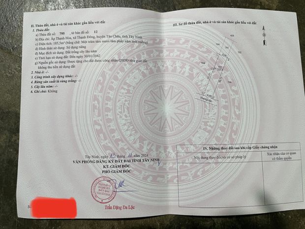 Chính chủ cần bán đấttại ấp thạnh hòa, xã thạnh đông, huyện 6641085