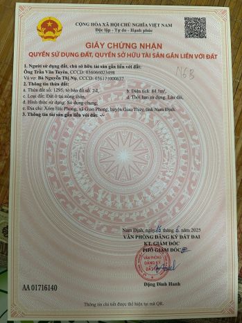 Đất nền quất lâm 1.8 tỷ  100m2 cách biển 400m, tiện xây 6659661