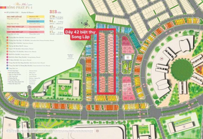 Biệt thự song lập hồng hạc city phú mỹ hưng 9x20 180m2  số 6660965