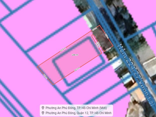 Đất hxt 245m2, đ. thông  vườn lài q12 6662754