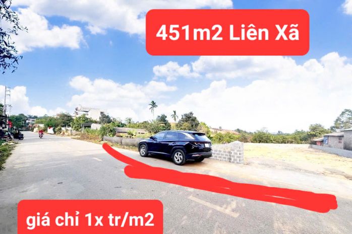 451m2 mặt chính liên xã, 4 ô tô tránh nhau, giá 1x triệum2 6680980