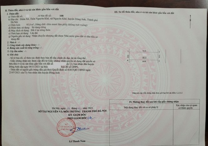 Bán đất đấu giá x4 nguyên khê - 95m - sát chợ lắp ghép - 6681223