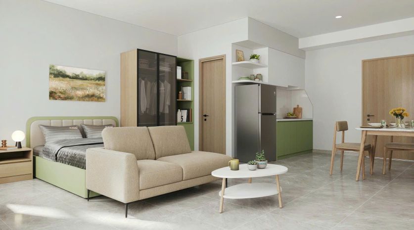 Căn hộ studio gần kcn vsip 2  ở hoặc cho thuê đều lời 6688590