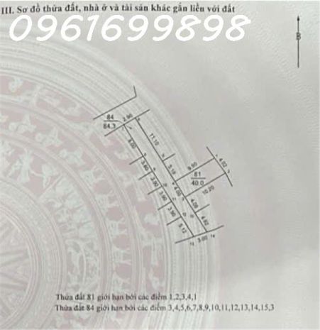 Bán đất 40m, thôn hải bối, xã hải bối, đông anh. 6688722