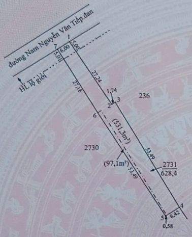 Chính chủ bán gấp lô đất mặt tiền đường nam nguyễn văn tiếp 6689680