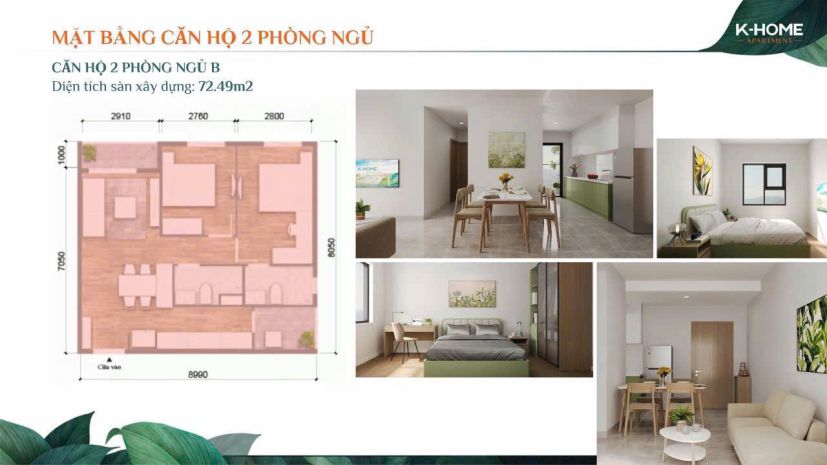 An cư lý tưởng  căn hộ 2pn 70m², đủ tiện ích  giá tốt 6691438