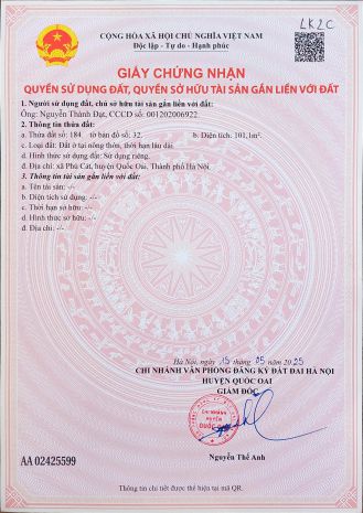 Đất nền láng hòa lạc 100m2 giá 2.6 tỷ  hạ tầng hoàn thiện, 6697988