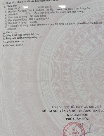 Chính chủ cần bán lô đất full thổ cư vị trí đẹp tại long an 6704642
