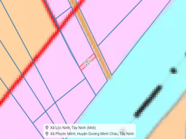 Đất vuông hxt 125m2 55m2 ont  kênh đông tn 6711092