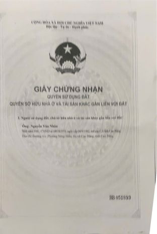 Chính chủ cần bán mảnh đất có sổ đỏ tại thôn rùa  xã yên 6714592