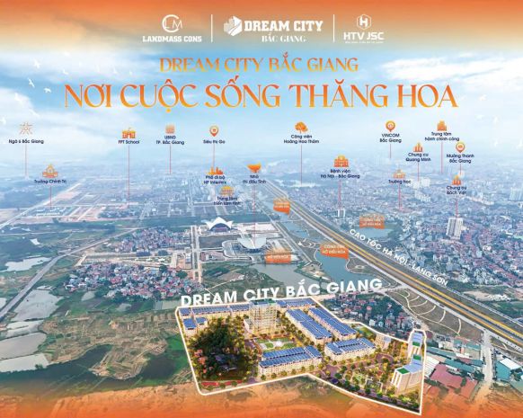Cần bán lô đất nền dự án dream city bắc giang  cơ hội đầu 6732299
