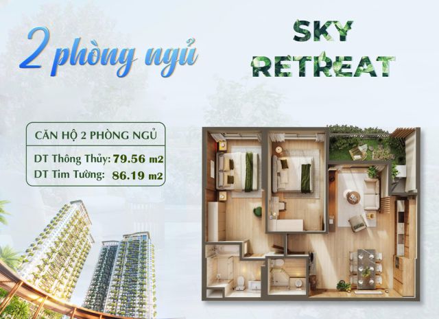 Căn hộ 2pn giá gốc sky retreat eco retreat giá tốt 3,9 tỷ 6733703