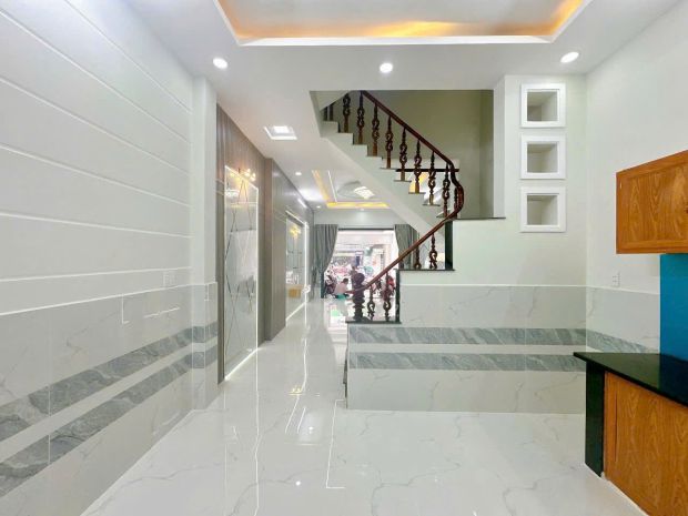 Nhà mới 3 tầng  mặt tiền kinh doanh trần thị cờ  thới an, 6736417