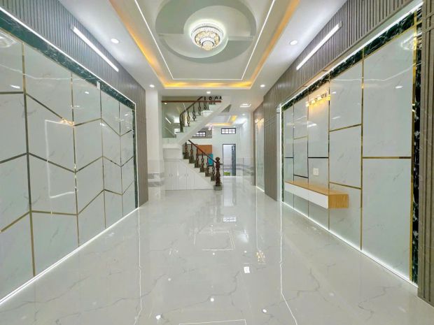 Nhà mới 3 tầng  mặt tiền kinh doanh trần thị cờ  thới an, 6736419